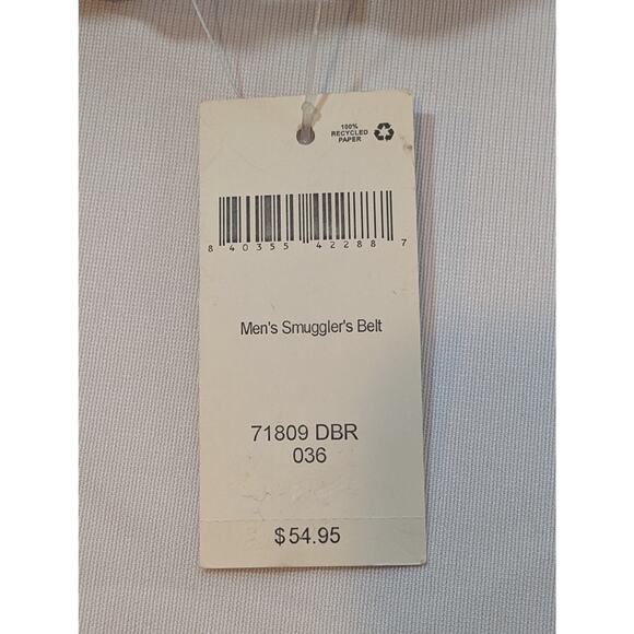 NWT Duluth Trading Co Men's Smuggler's Belt in Brown size 3655 - Picture 2 of 5